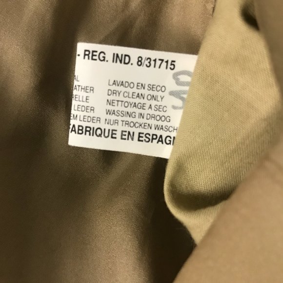 Torras black Spanish Leather to silk reversible trench coat e66 chest 58" - Picture 14 of 14